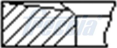 Freccia FR10-376500 - Комплект поршневих кілець autocars.com.ua
