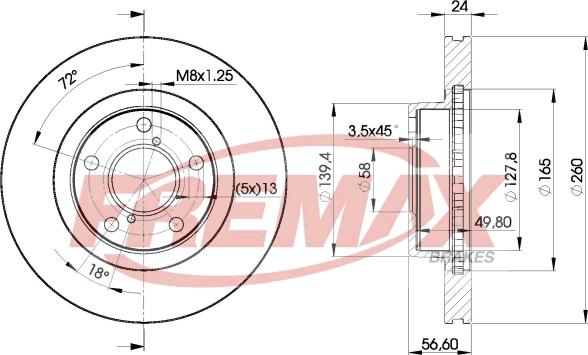 FREMAX BD-0031 - Гальмівний диск autocars.com.ua