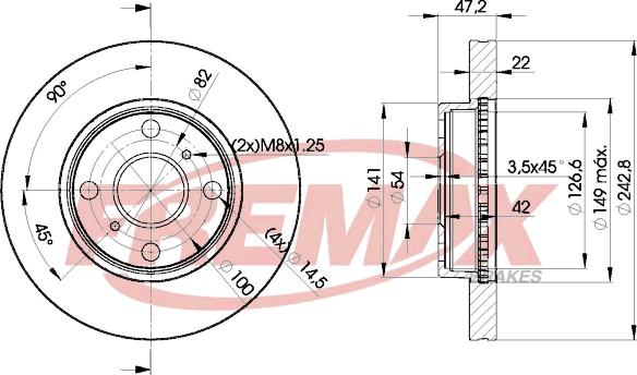 FREMAX BD-0110 - Тормозной диск avtokuzovplus.com.ua