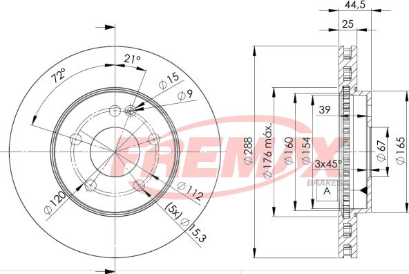 FREMAX BD-0117 - Гальмівний диск autocars.com.ua