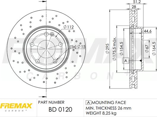 FREMAX BD-0120 - Гальмівний диск autocars.com.ua