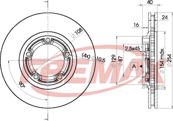 FREMAX BD-0200 - Тормозной диск avtokuzovplus.com.ua