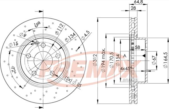 FREMAX BD-0417 - Гальмівний диск autocars.com.ua