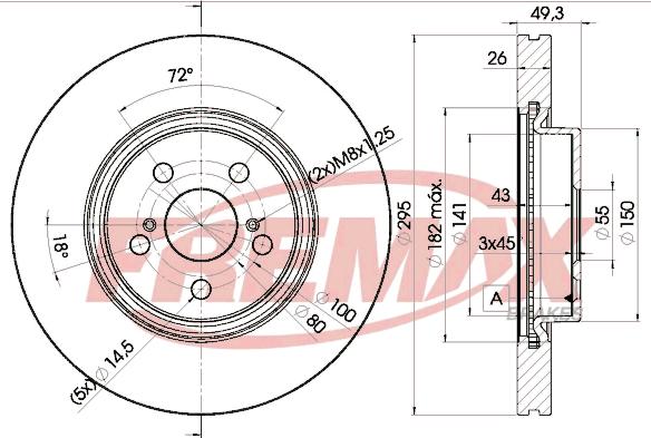 FREMAX BD-0505 - Тормозной диск avtokuzovplus.com.ua