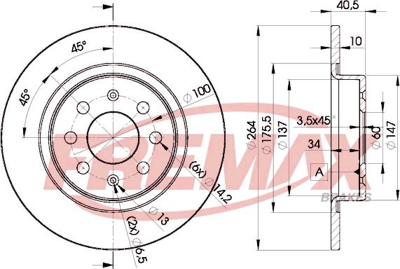 FREMAX BD-0592 - Тормозной диск avtokuzovplus.com.ua