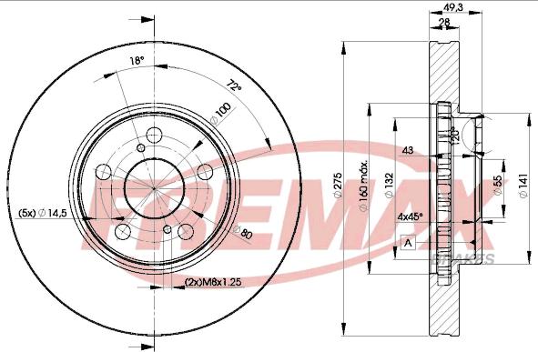 FREMAX BD-0600 - Гальмівний диск autocars.com.ua