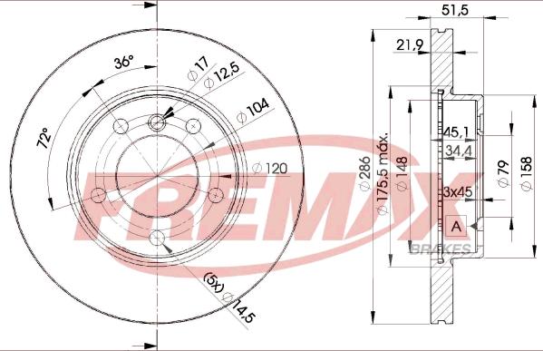 FREMAX BD-0674 - Гальмівний диск autocars.com.ua