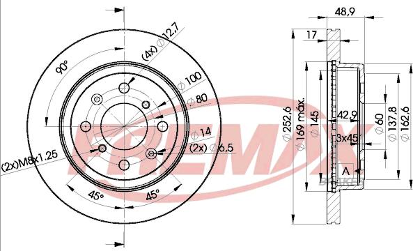 FREMAX BD-0715 - Гальмівний диск autocars.com.ua