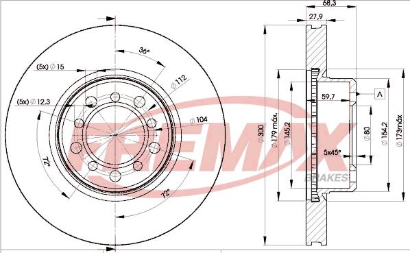 FREMAX BD-0805 - Тормозной диск avtokuzovplus.com.ua