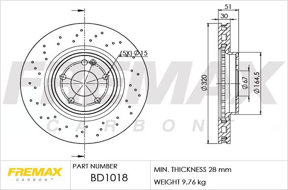 FREMAX BD-1018 - Гальмівний диск autocars.com.ua