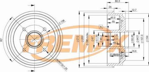 FREMAX BD-4735-KT - Тормозной барабан avtokuzovplus.com.ua