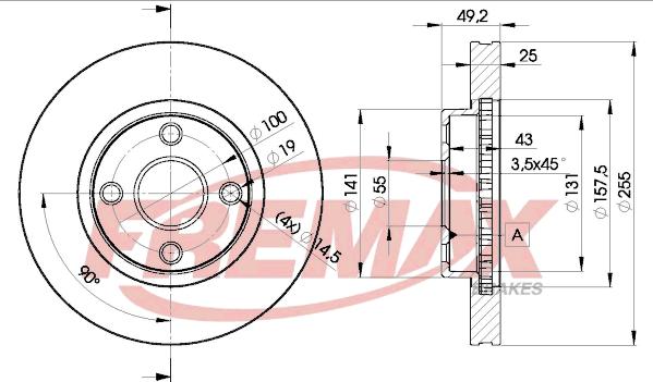 FREMAX BD-1330 - Гальмівний диск autocars.com.ua