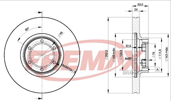 FREMAX BD-1367 - Тормозной диск avtokuzovplus.com.ua