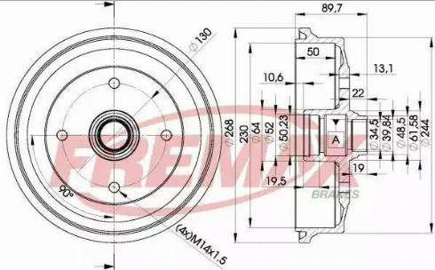 FREMAX BD-1514 - Гальмівний барабан autocars.com.ua