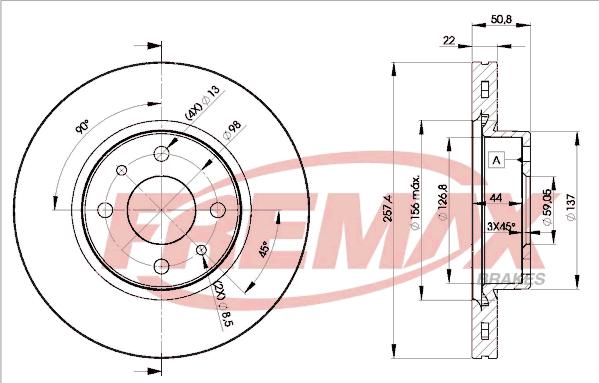 FREMAX BD-1751 - Гальмівний диск autocars.com.ua