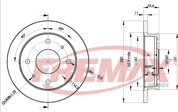 FREMAX BD-2000 - Тормозной диск avtokuzovplus.com.ua