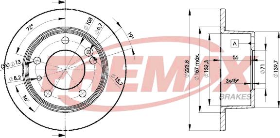 FREMAX BD-2062 - Гальмівний диск autocars.com.ua