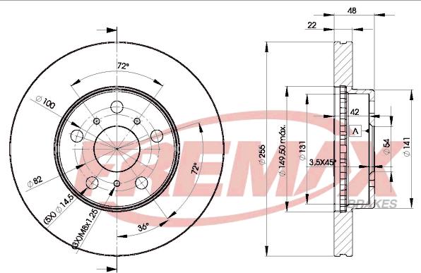 FREMAX BD-2090 - Гальмівний диск autocars.com.ua