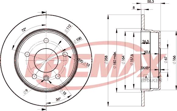 FREMAX BD-2113 - Гальмівний диск autocars.com.ua