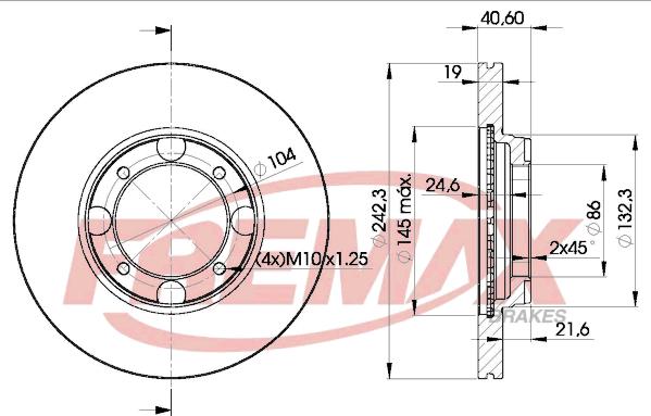 FREMAX BD-2135 - Гальмівний диск autocars.com.ua