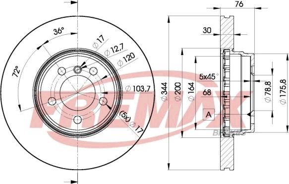 FREMAX BD-2207 - Гальмівний диск autocars.com.ua