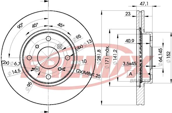 FREMAX BD-2585 - Тормозной диск avtokuzovplus.com.ua