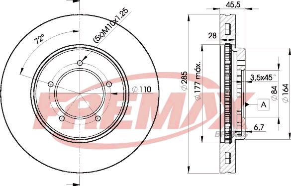 FREMAX BD-2610 - Тормозной диск autodnr.net