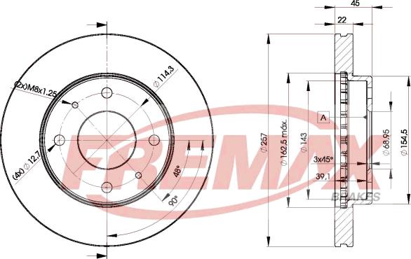 FREMAX BD-2831 - Тормозной диск avtokuzovplus.com.ua