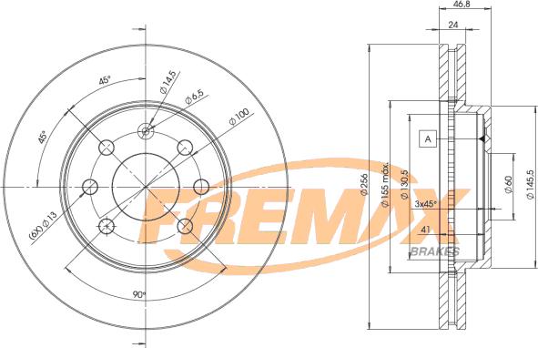 FREMAX BD-2836 - Тормозной диск avtokuzovplus.com.ua