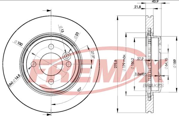 FREMAX BD-2891 - Гальмівний диск autocars.com.ua