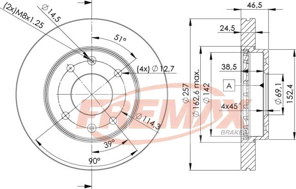 FREMAX BD-2902 - Гальмівний диск autocars.com.ua