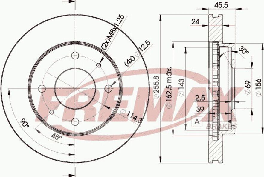 FREMAX BD2926 - Тормозной диск avtokuzovplus.com.ua