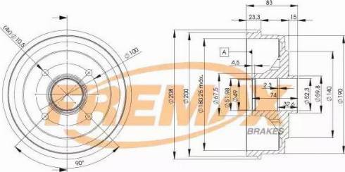 FREMAX BD-3030 - Гальмівний барабан autocars.com.ua