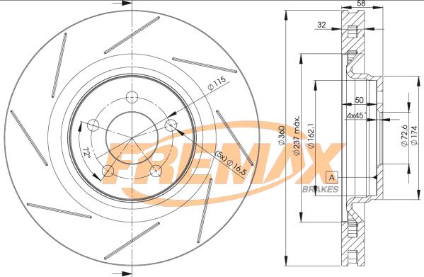 FREMAX BD-3063 - Гальмівний диск autocars.com.ua