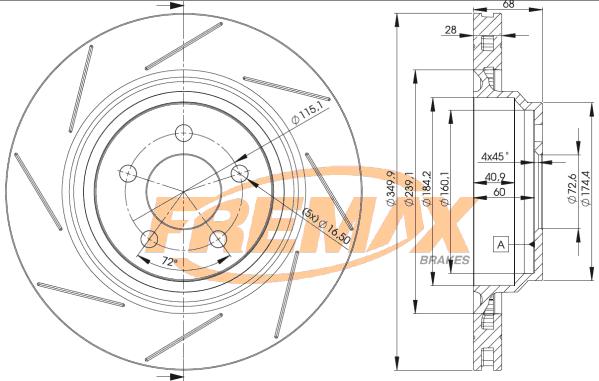 FREMAX BD-3064 - Гальмівний диск autocars.com.ua