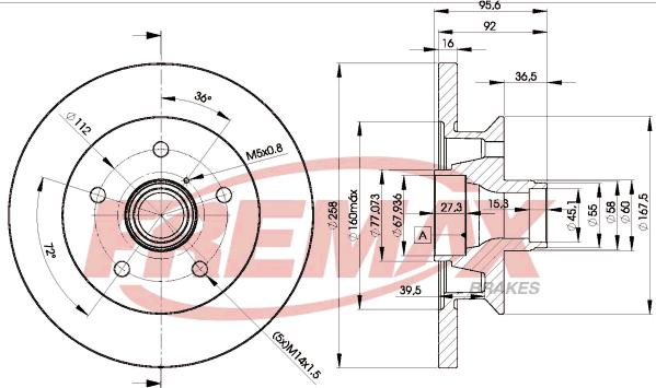 FREMAX BD-3113 - Тормозной диск avtokuzovplus.com.ua