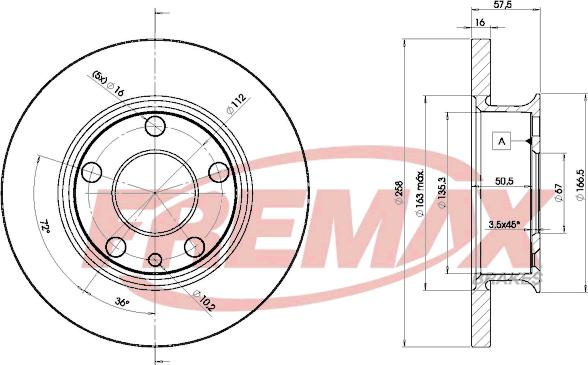 FREMAX BD-3114 - Тормозной диск avtokuzovplus.com.ua