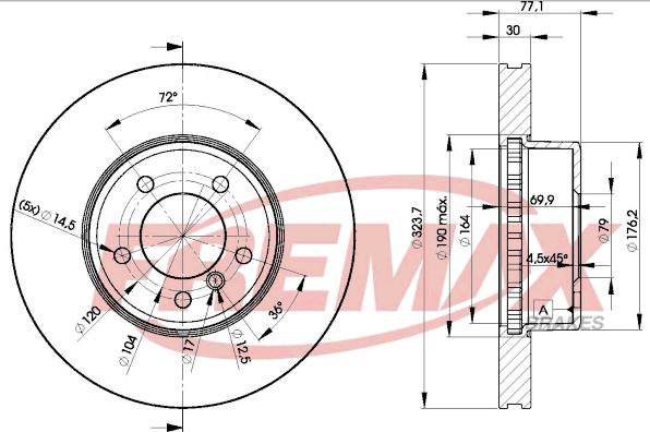 FREMAX BD-3221 - Гальмівний диск autocars.com.ua