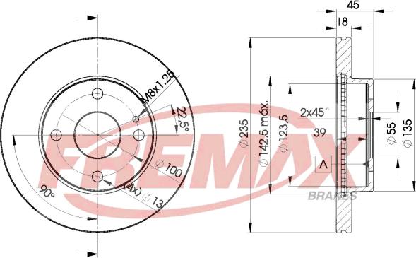 FREMAX BD-3254 - Гальмівний диск autocars.com.ua