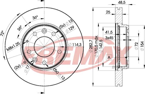 FREMAX BD-3269 - Гальмівний диск autocars.com.ua