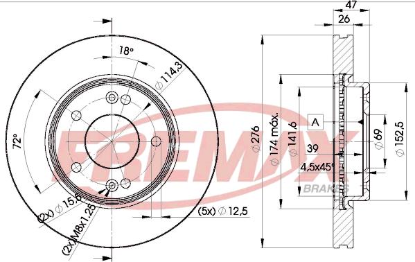 FREMAX BD-3290 - Гальмівний диск autocars.com.ua