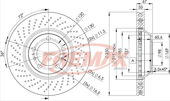 FREMAX BD-3320 - Гальмівний диск autocars.com.ua