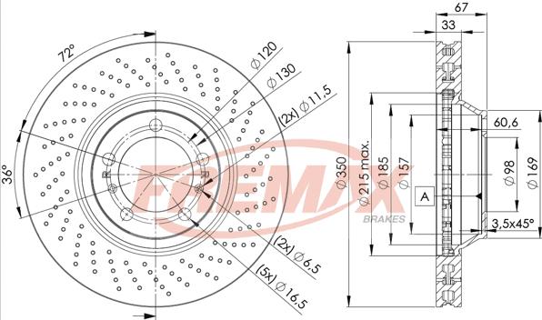 FREMAX BD-3321 - Гальмівний диск autocars.com.ua