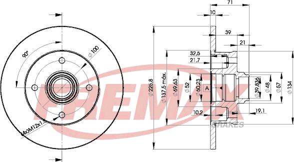 FREMAX BD-3393 - Тормозной диск avtokuzovplus.com.ua