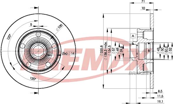 FREMAX BD-3576 - Гальмівний диск autocars.com.ua