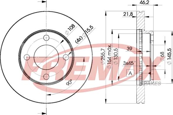 FREMAX BD-3633 - Гальмівний диск autocars.com.ua