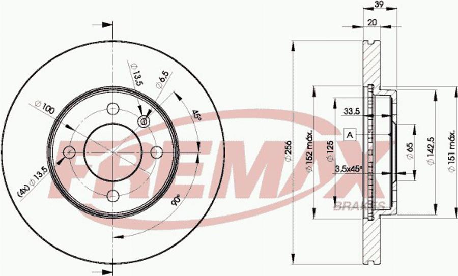 FREMAX BD-3790e - Гальмівний диск autocars.com.ua