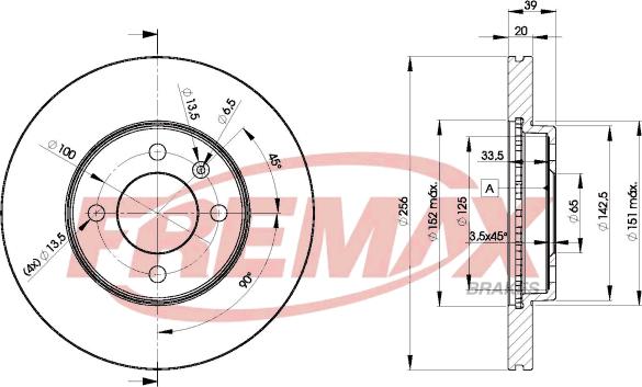 FREMAX BD-3790 - Гальмівний диск autocars.com.ua