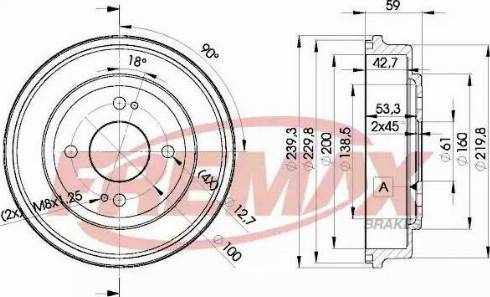 FREMAX BD-3901 - Гальмівний барабан autocars.com.ua