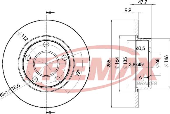 FREMAX BD-4062 - Тормозной диск avtokuzovplus.com.ua